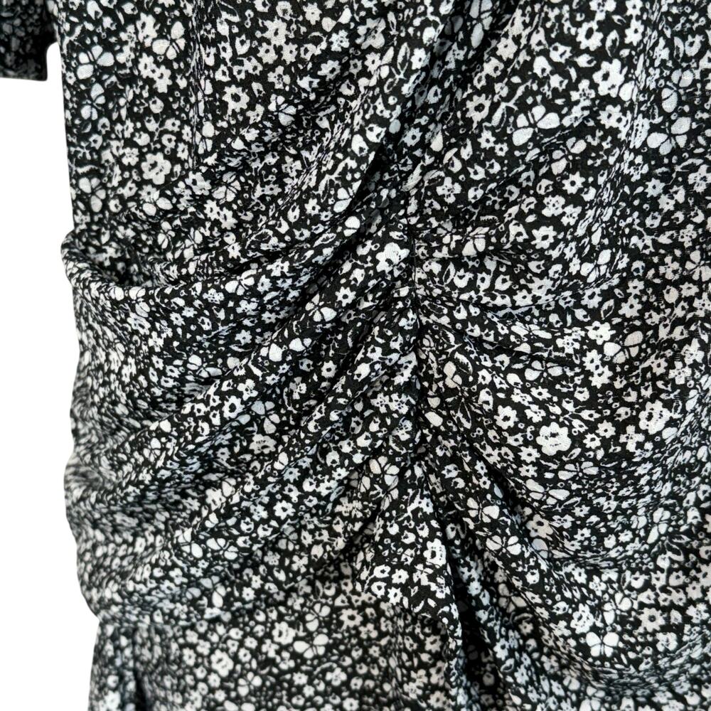 Michael Michael Kors 2X-Large Top Floral Surplice V-Neck Flared Sleeves Stretch - Picture 2 of 9